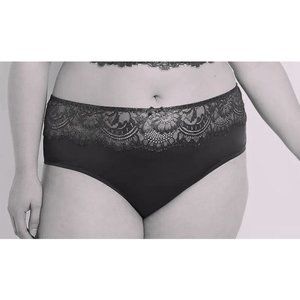 Lane Bryant Cacique Strappy Back Mid-Waist Cheeky Panty With Lace 22/24